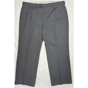Hand tailored 40‎ x  28 Men's Dark Gray Pleated zip button nice quality USA